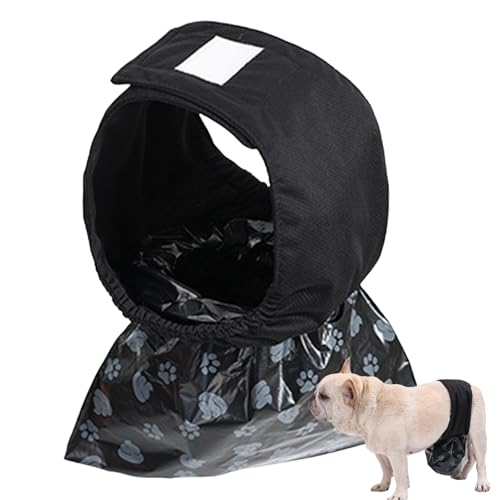 Hundewindeln Für Rüden | Wiederverwendbare Windeln Für Junghunde | Verstellbare Trainingsunterlagen Mit Ersatz Müllbeuteln Für Welpen Indoor Outdoor Spaziergang Reise Wohnung Auto Picknick von Kasmole