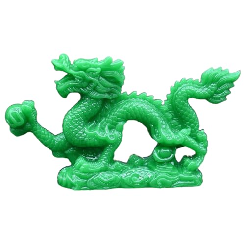 Kasmole Chinesische Drachenstatue | Drachenstatue aus Kunstharz Chinesische Feng Shui Drachenstatue Sternzeichen-Drachen-Skulptur-Ornament - Symbol für Glück und Erfolg von Kasmole