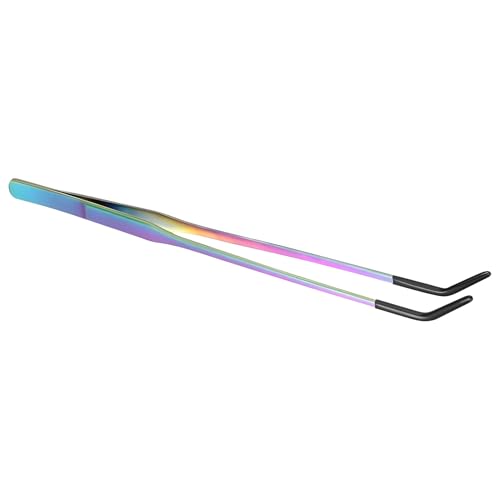 Kasmole Fütterpinzette,Lange Aquarium Pinzette | Mit Rutschfestem Silikonkopf Für Aquatische Pflanzen Spinnen Echsen Aquarium Haustiere von Kasmole