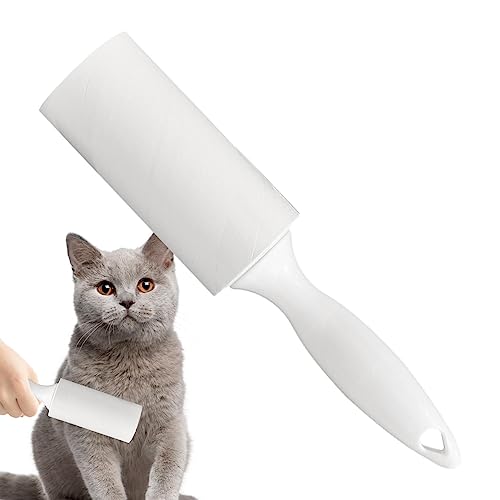 Kasmole Fusselrolle für Tierhaare, extra klebrig, 40 Blatt Hundehaarentferner, extra klebrig, Haustier-Fusselentferner mit Komfortgriff, Fusselrollen, Tierhaarentferner für Couch, Autositz, Teppich von Kasmole