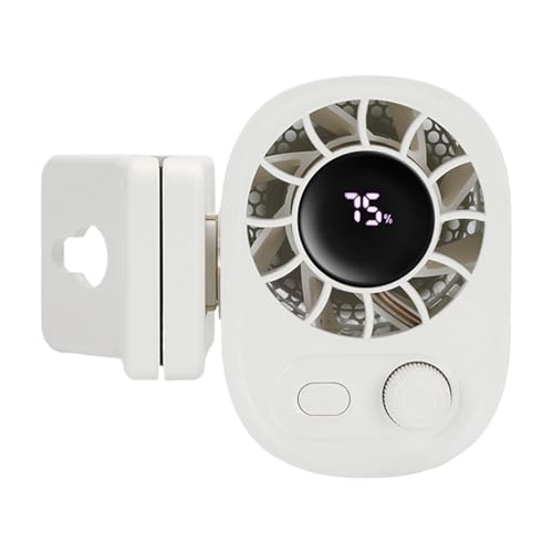 Kasmole Persönlicher Klemmventilator - Wiederaufladbarer Klemmventilator Tragbar | USB-Aufladbare Kühlung Mit LED-Anzeige Für Draußen Unterwegs Zuhause Kasmole Persönlicher Klemmventilator - Wiederaufladbarer Klemmventilator Tragbar | USB-Aufladbare Kühlung Mit LED-Anzeige Für Draußen Unterwegs Zuhause von Kasmole