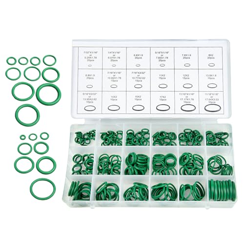 Kleine O-Ringdichtungen, 270 Teile aus Gummi für AC-Abdichtung | Kfz-Ersatzteile für Klimaanlage, Motor, Kompressor, Stromaggregat und andere Kleine O-Ringdichtungen, 270 Teile aus Gummi für AC-Abdichtung | Kfz-Ersatzteile für Klimaanlage, Motor, Kompressor, Stromaggregat und andere von Kasmole