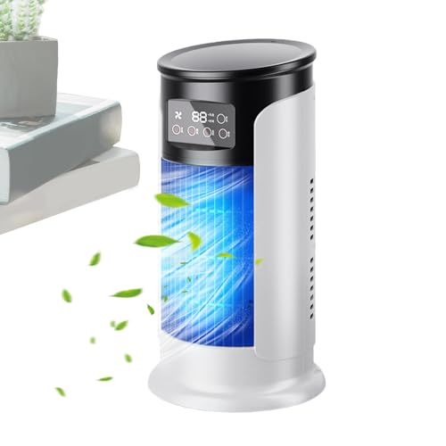 Klimagerät Ventilator - Tragbarer Persönlicher Luftkühler Mit USB-Betrieb & Verstellbarer Geschwindigkeit,Leiser Kühler Mit Timer & 300ml Tank Für Schlafzimmer Auto Camping Outdoor Klimagerät Ventilator - Tragbarer Persönlicher Luftkühler Mit USB-Betrieb & Verstellbarer Geschwindigkeit,Leiser Kühler Mit Timer & 300ml Tank Für Schlafzimmer Auto Camping Outdoor von Kasmole
