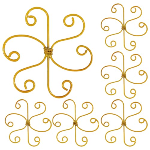 Pflanzenstielhalter | Kletterstütze für Zimmerpflanzen - 6 Stück Metallstützen Für Bonsai Monstera Pflanzen Im Innen Und Außenbereich von Kasmole