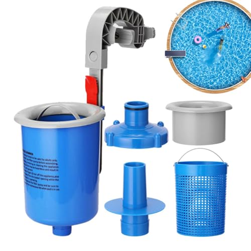 Poolskimmer,Wandmontiertes Poolreinigungsgerät Wartungsskimmer | Robuste Automatische Poolreinigung Für Garten Haus Freizeitpark Sommer von Kasmole