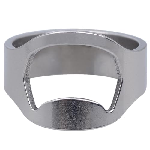 Ring-Flaschenöffner,Finger-Flaschenöffner-Ring,Bierflaschenöffner | Bier-Bar-Werkzeug, Ring-Dosenöffner, Küchenhelfer aus Edelstahl, Bieröffner-Ring, Ring-Flaschenöffner von Kasmole