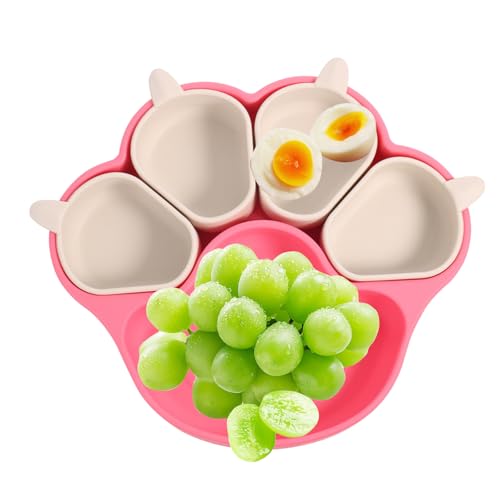 Silikon Fütterungsmatte Baby Saugplatten Baby Geschirr zum Füttern mit Katzenklaue Design Silikon Essteller für Essteller Silikon Fütterungsmatte Baby Saugplatten Baby Geschirr zum Füttern mit Katzenklaue Design Silikon Essteller für Essteller von Kasmole