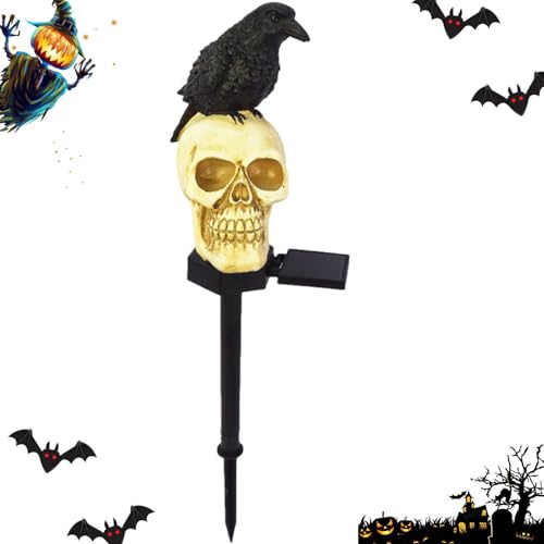 -Solarstaketenleuchten - Kunstharz Halloween Deko Wasserdicht,Leuchtende Beleuchtung für Terrasse Garten Rasen Haus Einfahrt -Solarstaketenleuchten - Kunstharz Halloween Deko Wasserdicht,Leuchtende Beleuchtung für Terrasse Garten Rasen Haus Einfahrt von Kasmole