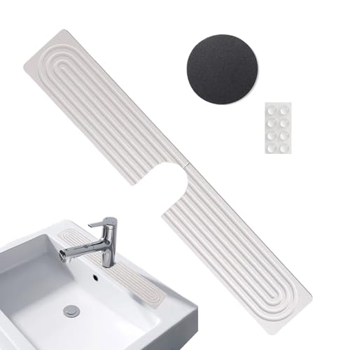 Wasserhahn Matte Für Küchenspüle | Diatomit Stein Waschbeckenablage Schutz,Spritzschutz Tropffänger Schnelltrocknendes Tablett Küchenzubehör Auch Für Waschbecken Wasserhahn Matte Für Küchenspüle | Diatomit Stein Waschbeckenablage Schutz,Spritzschutz Tropffänger Schnelltrocknendes Tablett Küchenzubehör Auch Für Waschbecken von Kasmole