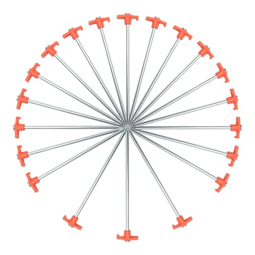 Zelt Heringe Heavy Duty | Camping Boden Befestigung Zelt Spikes - 20 Stück windfeste Metall Spitzen für Bergwandern Planenaufbau Sand Garten Terrasse Rasen Trekking Zelt Heringe Heavy Duty | Camping Boden Befestigung Zelt Spikes - 20 Stück windfeste Metall Spitzen für Bergwandern Planenaufbau Sand Garten Terrasse Rasen Trekking von Kasmole