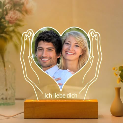 Personalisierte Geschenke für Frauen, Personalisierte Bilderrahmen mit Foto, Bilderrahmen Personalisiert mit Bild, Personalisierte Jahrestag Geburtstagsgeschenk für Frauen Männer Freundin Freund von Kasofong