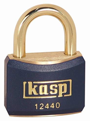 Kasp K12440BLUA1 Vorhängeschloss, 40 mm, Messing, Farbe Blau Kasp K12440BLUA1 Vorhängeschloss, 40 mm, Messing, Farbe Blau von Kasp