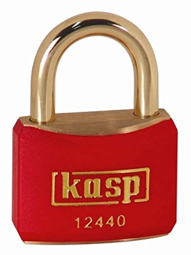 KASP Vorhängeschloss, Messing, rot ummantelt, 40 mm, gleichschließend K12440REDA1 gleichschließend KASP Vorhängeschloss, Messing, rot ummantelt, 40 mm, gleichschließend K12440REDA1 gleichschließend von Kasp