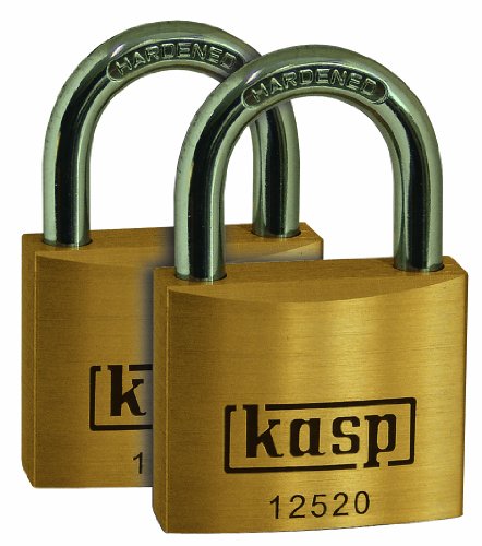 Kasp K12520D2 125 Premium Vorhängeschloss Messing 20 mm 2 Stück, Gold Kasp K12520D2 125 Premium Vorhängeschloss Messing 20 mm 2 Stück, Gold von Kasp
