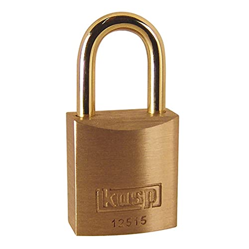 Kasp K12515D Messingschloss Premium, 15 mm, Gold-/silberfarben von C.K