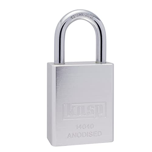 Kasp K14040SILD Aluminium Vorhängeschloss 40mm Silber, 40 mm von Kasp