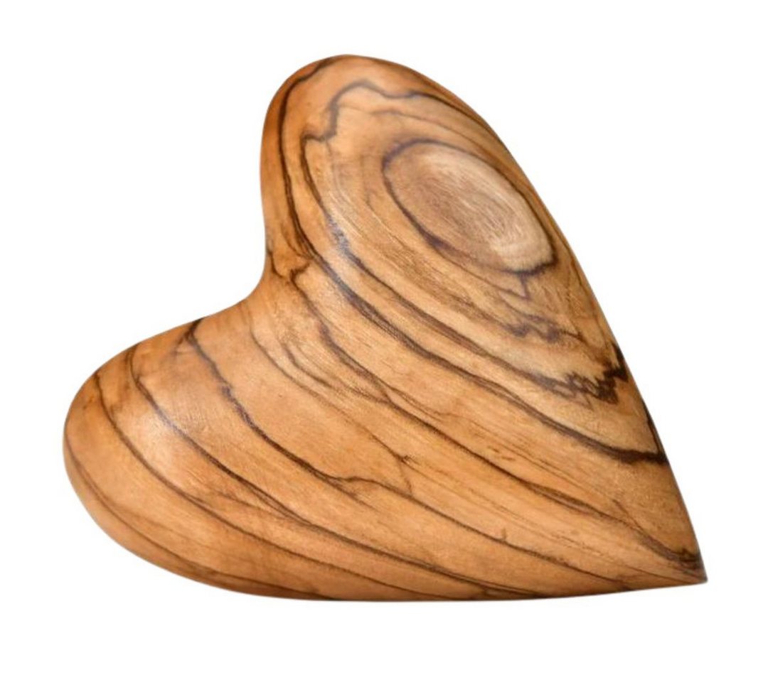 Kassis Dekoobjekt Herz Geschenk Olivenholz Handschmeichler Glücksbringer von Kassis