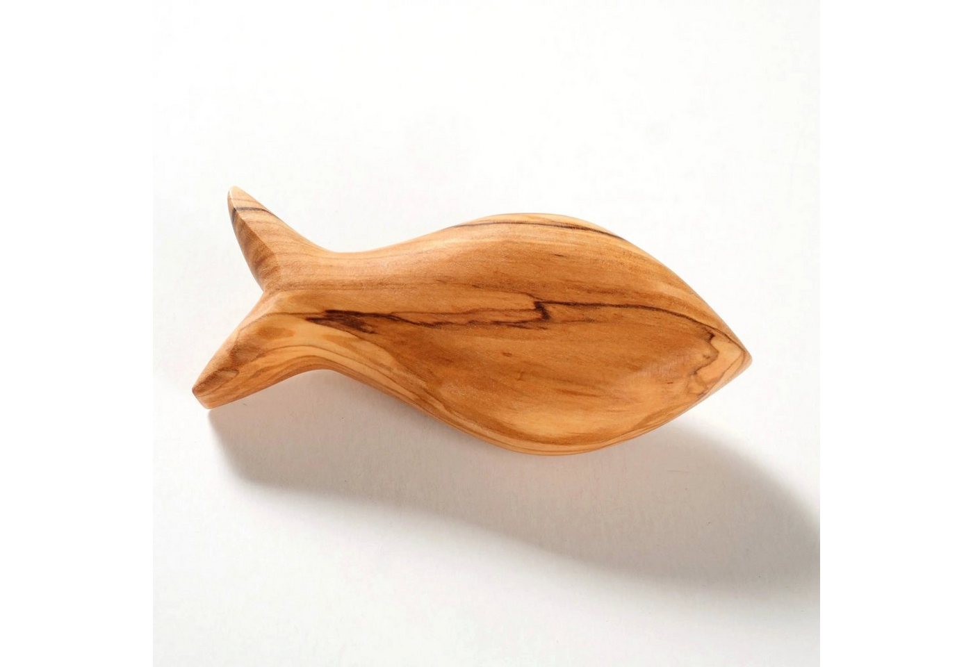 Kassis Dekoobjekt Olivenholz Fisch Handschmeichler, Antistress Glücksbringer, handgefertigt, Holzdeko, Tischdeko, Geschenk, Weinachtsgeschenk von Kassis