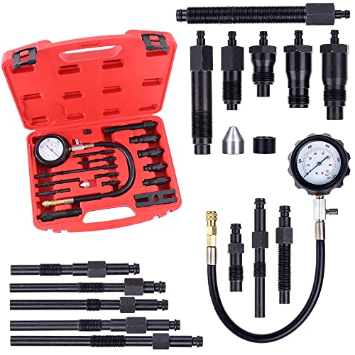 Druckverlust Tester Zylinder Druckmesser Diesel Motor Druckverlustprüfer Kompressionstester von Kastor