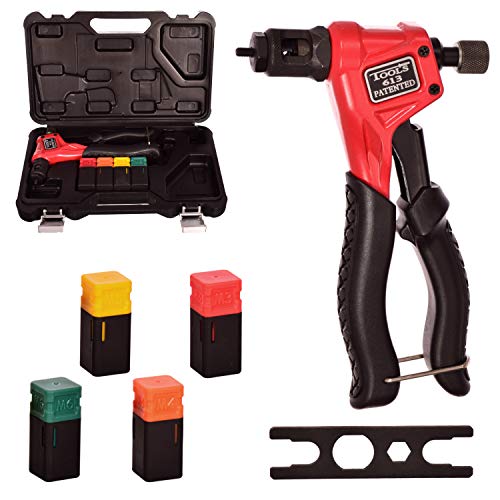 Profi Hand Nietmutternzange Nietzange Hebelnietzange 200mm für Nieten M3 M4 M5 M6 mit Koffer von TC TECHNIC