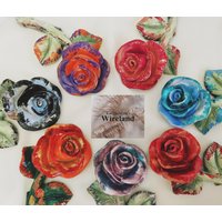 Rose Aus Stein Grabrose Handbemalt von KatTheMythsWireland