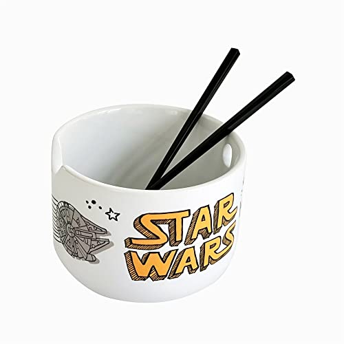 Katalyst Licensing & Promotions Star Wars Ramenschale und Essstäbchen, Space Chase Millenium Falcon Tie Fighter X-Wing von Katalyst
