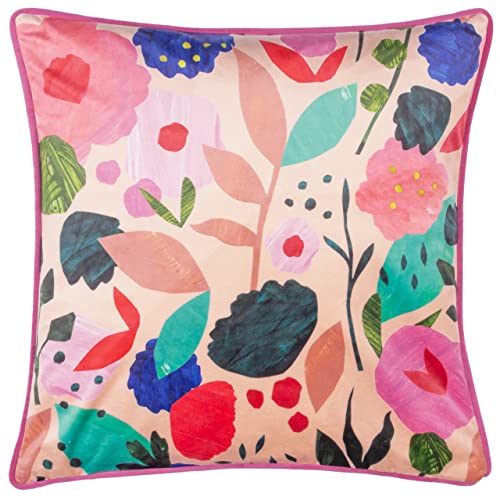 Kate Merritt Floral Collage Samt Piped Pushion Deckung von Kate Merritt