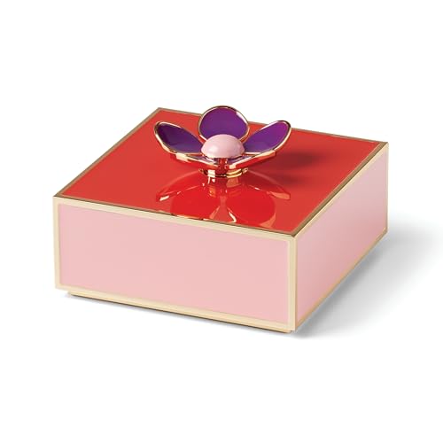 kate spade new york Make It Pop Floral Box, 18/10 Stahl, rot/pink, 0.9 LB von Kate Spade New York
