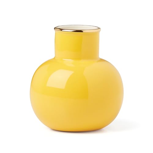 Kate Spade New York Make It Pop Vase, klein, 1,7 cm, Gelb von Kate Spade New York