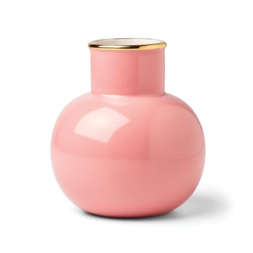 Kate Spade New York Make It Pop Vase, klein, Rosa, Porzellan, Pink, 0.68 von Kate Spade New York