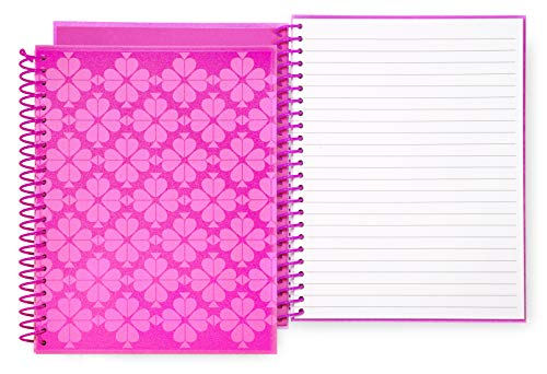 Kate Spade New York Mini Spiral Notebook, 8.25" x 6.75" with 112 Lined Pages, Neon Pink von Kate Spade New York