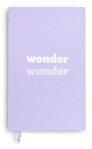 Kate Spade New York Purple Bookcloth Bound Journal with 168 Lined Pages, Wonder Wander von Kate Spade New York