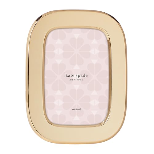 Kate Spade New York South Street Bilderrahmen, oval, 10 x 15 cm, goldfarben, Metall, Gold, 0.8 LB von Kate Spade New York