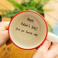 Glücklicher Vatertag Von Ihrem Lieblingskind Versteckte Nachricht Becher, Vatertagsgeschenk von KateCeramicsUK