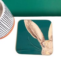 Hase Getränke Untersetzer Waldtier Illustrierter Untersetzer Hase Getränke Untersetzer Waldtier Illustrierter Untersetzer von KateDanielsDesign