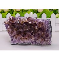 750G Amethyst Kristallgruppe Natürliche Roh Edelstein Kristall Gitter-Quarz Punkte-Geode-Geburtsstein-Dekor-Chakra&reiki-Heilung von KateGemStones