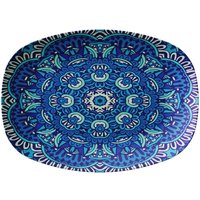 Mandala Geschirr Servierplatte, Servierplatte Mit Blumenmuster, Servierschalen, Türkisch Inspirierte Mustergerichte, Modernes Blumenmuster von KateMcEnroeNYC