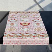 Tischläufer "Engeln" Ostern/Frühling Sommer Tischdeko Mit Rosen Und Herzen Tischläufer "Engeln" Ostern/Frühling Sommer Tischdeko Mit Rosen Und Herzen von KateMotiveShop