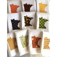 Herbst Minnesota Floursack Handtuch von KatePearceStudio