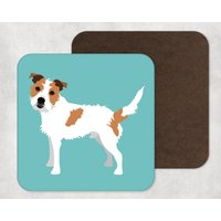 Illustrierte Kunst, Kunstwerk, Untersetzer, Hunde Druck, Jack Russell Terrier, Dekoration, Haustier Portrait von KatePearsonDesign