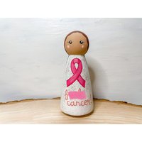 F Krebs Peg Doll | Überlebender Kämpfer Ermutigung Krebsbewusstsein Stark Krebs-Kämpfer-Geschenk Handbemalt F Krebs Peg Doll | Überlebender Kämpfer Ermutigung Krebsbewusstsein Stark Krebs-Kämpfer-Geschenk Handbemalt von KatelynsCollective