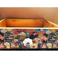 Alte Holzschublade Mit Collagen Alte Holzschublade Mit Collagen von KaterVintage