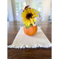 Herbst Kaffee Esstisch Herzstück-Kürbis Blumenvase-Thanksgiving Dekor von KatesFlowerMarket