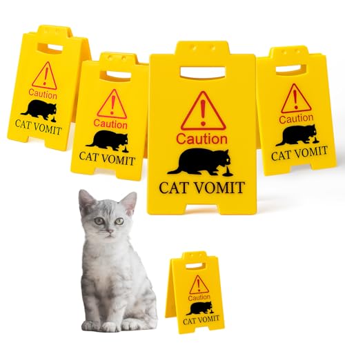 Kathfly 4 Stück große Katze Erbrochenes Warnschild 16,3 x 10,9 cm doppelseitiges Warnschild Erbrochenes Warnschild Lustiges Gag Geschenk für Katzenliebhaber, Haustierbesitzer, Enthusiasten, Büro Kathfly 4 Stück große Katze Erbrochenes Warnschild 16,3 x 10,9 cm doppelseitiges Warnschild Erbrochenes Warnschild Lustiges Gag Geschenk für Katzenliebhaber, Haustierbesitzer, Enthusiasten, Büro von Kathfly