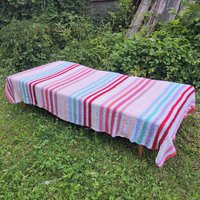 Granny Decke Häkeldecke Woll-Patchwork Bunt Granny Decke Häkeldecke Woll-Patchwork Bunt von KathisHotchpotch