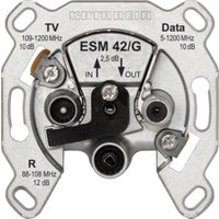 Kathrein BK-Modem-Steckdose 3fach Durchgangsd.selektiv ESM 42/G von Kathrein