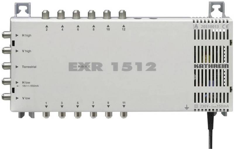 Kathrein Sat Multischalter Verteiler Exr 1512 5 Auf 12 Aktiv Defektware D-Ware von Kathrein