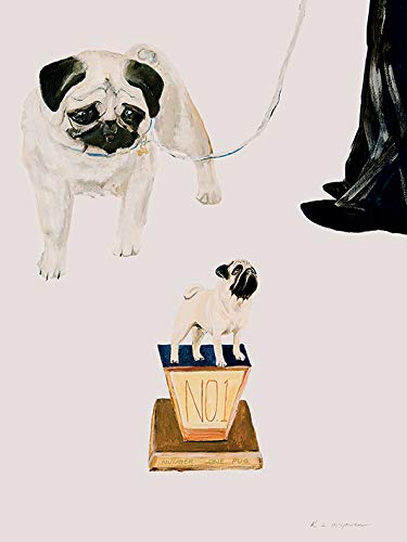 Kathryn McGovern Number One Pug 30 x 40cm Canvas Print Leinwanddruck, Mehrfarbig, 30 x 40 cm von Kathryn McGovern