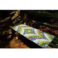 Handgemachter Vintage Bargello Quilt Tischläufer Nähzeug von KathyCraftStudio