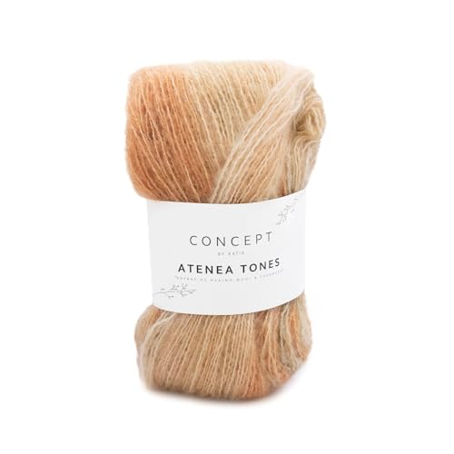 ATENEA TONES by Concept de Katia 25 Gramm Knäuel 175 Meter (200 - Grün-Cobre-Beige) von Katia